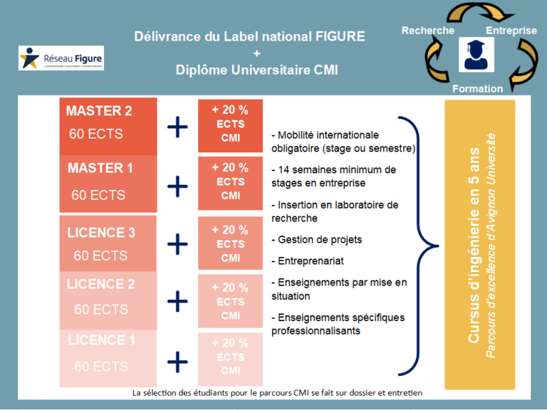 Cursus Master Ingénierie CMI Avignon Université