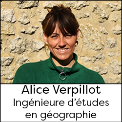 Alice Verpillot, ingénieure d'études en géographie