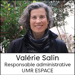 Valérie Salin - Responsable administrative de l'UMR ESPACE