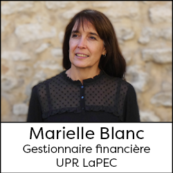 Marielle Blanc - Gestionnaire financière UPR LaPEC