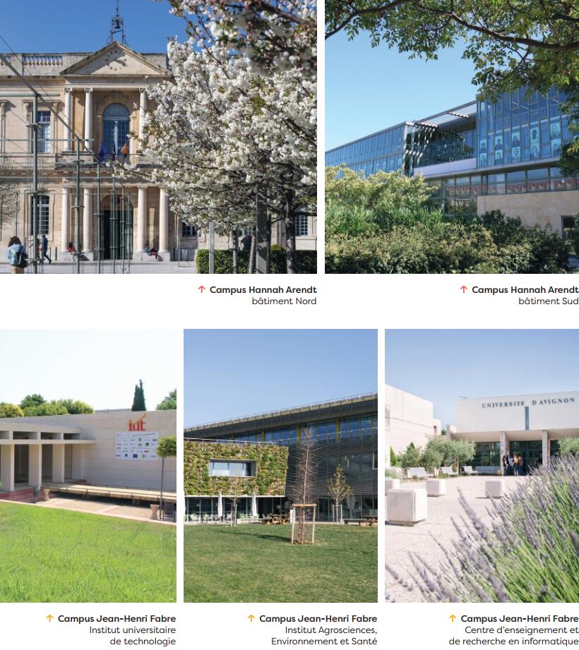 composantes Avignon Université